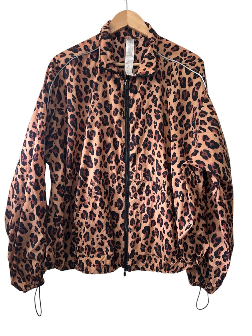 Fabletics Flyweight Windbreaker Animal Print Women’s Size 1X Mob Wife Activewear